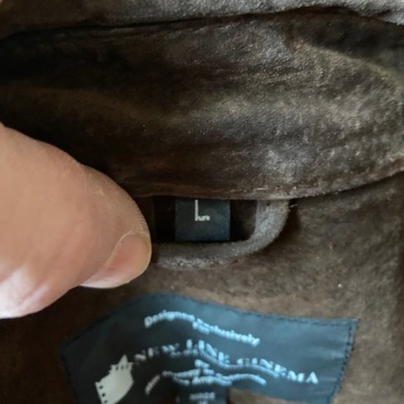 LORD OF THE RINGS NEW LINE CINEMA LEATHER JACKET SIZE LARGE BY MAC MURRAY - Picture 3 of 13